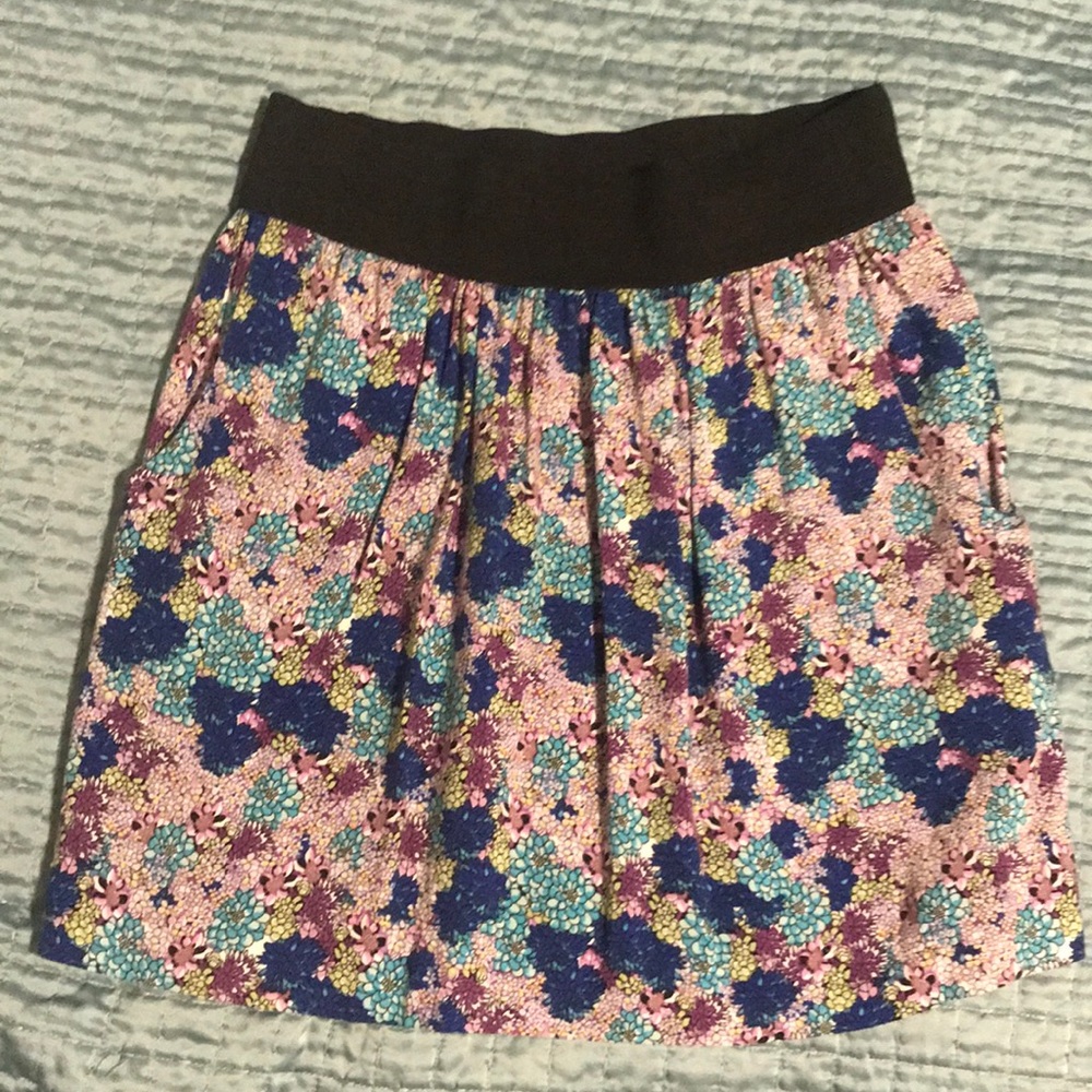 Flower skirt with pockets
